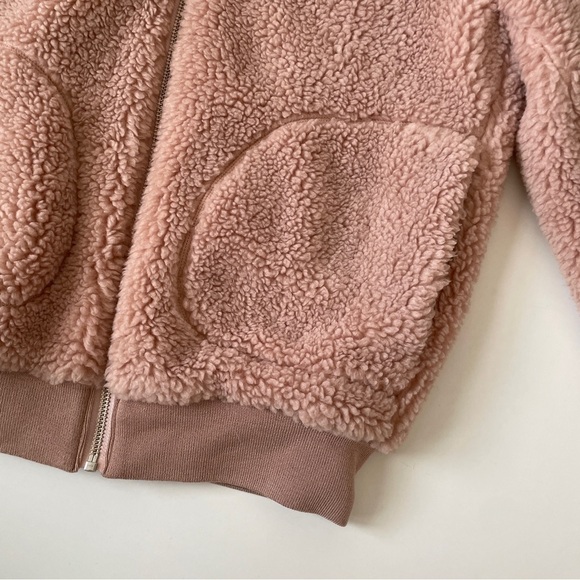 Aritzia Wilfred Free the Teddy Jacket Zip Up Plush Sherpa in Sanders, Size XS - Picture 11 of 16